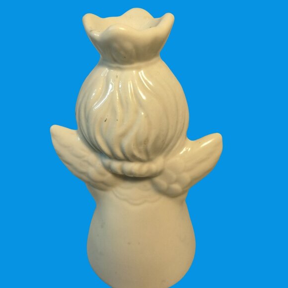 Handerbeit Praying Musician Angels Candle Holders White Porcelain Germany - Picture 10 of 16